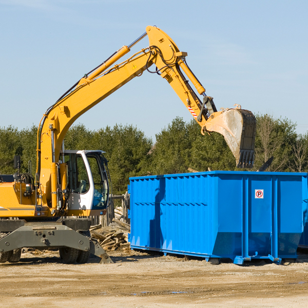 is there a minimum or maximum amount of waste i can put in a residential dumpster in Brown IL